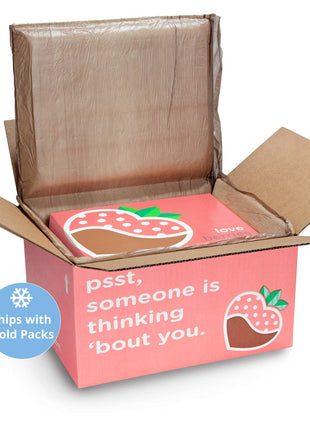 A Gift Inside The Original Love Berries Chocolatey Dipped Strawberries - 12 Berries