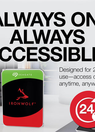 Seagate IronWolf ST4000VN006 4 TB Hard Drive - 3.5" Internal - SATA (SATA/600) - Conventional Magnetic Recording (CMR) Method