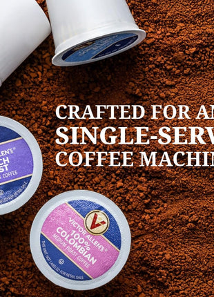 Victor Allen's Coffee Variety Pack (Morning Blend, 100% Colombian, Donut Shop Blend, French Roast), 42 Count, Single Serve Coffee Pods for Keurig K-Cup Brewers