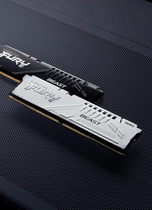 Kingston Fury Beast White 32GB 6000MT/s DDR5 CL30 DIMM (Kit of 2) Desktop Gaming Memory - KF560C30BWEK2-32