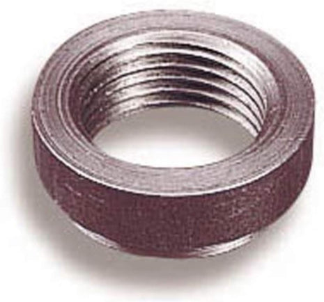 Holley Oxygen Sensor Bung, Weld-On, 18 mm x 1.50 Female Thread, Steel, Natural, Each