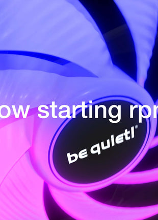 be quiet! Light Wings LX 120mm PWM high-Speed Fan, Illuminated hub, Frosted Blades, Multiple Colors and Modes, Optimized Blades for Extraordinary air Pressure, Daisy Chain Option, Rifle Bearing