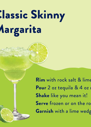 Jordan's Skinny Mixes Sugar Free Margarita Mix, Flavored Cocktail Mixer for Drinks, Fresh Lime Drink Flavoring for Cocktails & Mocktails, Low Calorie, Gluten Free, Keto Friendly, 32 Fl Oz, 1 Pack