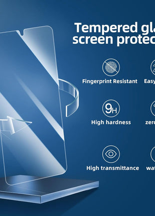 NEW'C 3 Pack Designed for Samsung Galaxy S24 Ultra Screen Protecto, (No for S24/S24 Plus), Tempered Glass, Case Friendly Scratch-proof, Bubble Free, Ultra Resistant