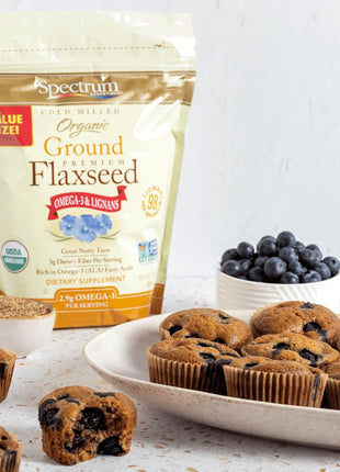 Spectrum Essentials Organic Ground Flaxseed, Gluten Free, 24 Oz