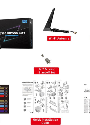 MSI Z790 Gaming Plus WiFi-AMZ Gaming Motherboard (Support 14th/13th/12th Gen Intel Processors, LGA 1700, DDR5, PCIe 5.0, M.2 Slots, 2.5Gbps LAN, USB 3.2 Gen2, Wi-Fi 6E, Bluetooth 5.3, ATX)