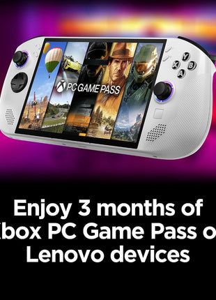Lenovo Legion Go S - 2025 - Mobile Gaming Console - AMD Radeon graphics - 8 inch PureSight IPS Display - 120Hz - AMD RyzenTM Z2 Go - 16GB Memory - 512GB Storage - Glacier White - Free PC Game Pass