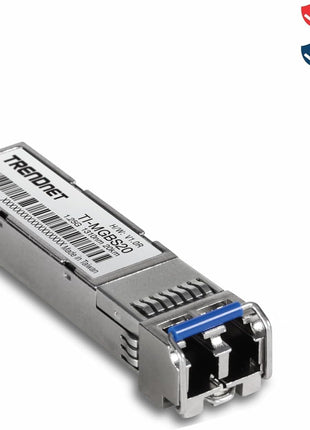 TRENDnet TI-MGBS20, 1000Base-LX Industrial SFP Single- Mode LC Module (20km), Lifetime Protection