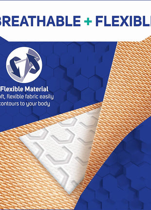 Care Science Fabric Adhesive Bandages, 200 ct Bulk Assorted Sizes | Flexible + Breathable Protection for First Aid and Wound Care