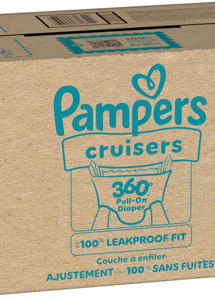 Pampers Diapers - Cruisers 360 - Size 5, 128 Count, Babyproof up to 100% Leakproof Pull-On Diaper