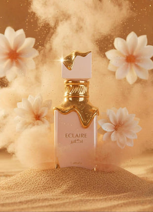 Lattafa Eclaire - Vanilla, Caramel, Sweet, Floral - Eau de Parfum Long-Lasting Fragrance for Women, 3.40 Ounce / 100 ml