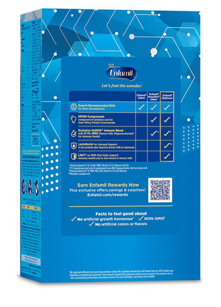 Enfamil Optimum (Enspire), Our Closest Formula to Breast Milk, Immune-Supporting Lactoferrin and Brain-Building DHA Baby Formula, Powder 30 Oz Refill, Pack of 4