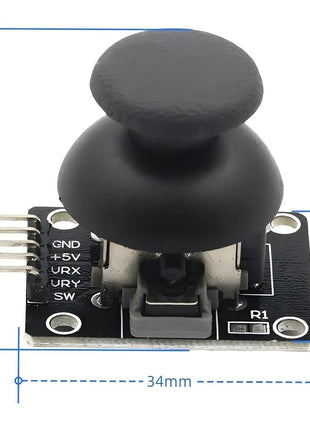 6Pcs Joystick Dual-axis XY Module | Compatible with PS2 Game Joystick, Control Lever Sensor Board, Compatible with Arduino Raspberry, KY-023