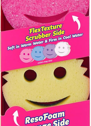 Scrub Daddy Scrub Mommy Sponges   Dish Scrubber + Non Scratch Cleaning Sponges Kitchen, Bathroom + Multi Surface Safe   Dual Sided Dish Sponges for Scrubbing   Online Exclusive (3 Count)