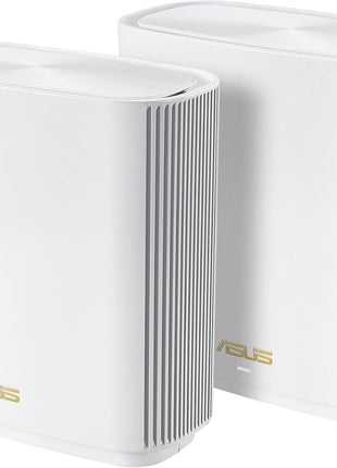 ASUS ZenWiFi Whole-Home WiFi 6E Tri-band Mesh (ET8 2PK), Coverage up to 5,500 sq.ft & 6+rooms, 6600Mbps, 2.5G Port, AiMesh, Lifetime Free Internet Security, Parental Control, Easy Setup, Instant Guard