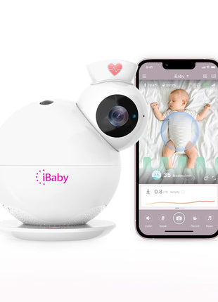 iBaby i6 Smart Baby Monitor with Breathing and Sound Machine, 2K Baby Video Camera Monitor, Upgrade Motion and Temperature alerts, No Subscription
