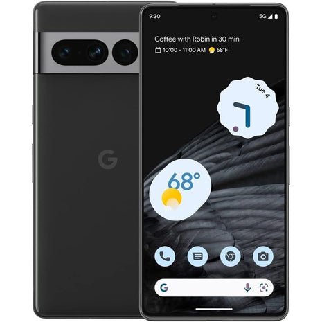 Google Pixel 7 Pro 5G, 128GB, Obsidian - Unlocked (Renewed)