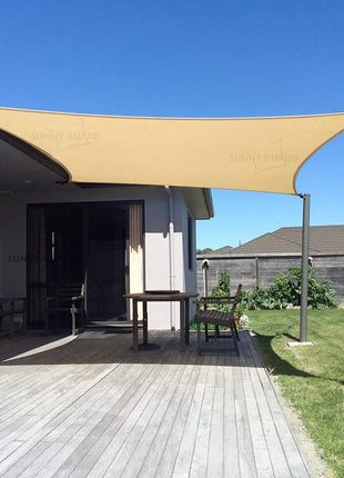 SUNNY GUARD Sun Shade Sail 10' x 13' Rectangle Sand UV Block Sunshade for Backyard Yard Deck Patio Garden Outdoor Activities and Facility(We Make Custom Size)