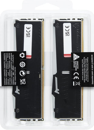 Kingston FURY Beast RGB 16GB 5200MT/s DDR5 CL40 DIMM Desktop Memory (Kit of 2) | Intel XMP 3.0 | Infrared Sync Technology | Overclocking Stability | KF552C40BBAK2-16