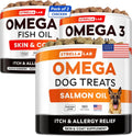 StrellaLab Fish Oil Omega 3 Treats for Dogs (540 Treats) - Allergy & Itch Relief - Skin & Coat Supplement - Joint Health - Wild Alaskan Salmon Oil - Shedding, Itchy Skin Relief - Omega 3 6 9 - EPA&DHA
