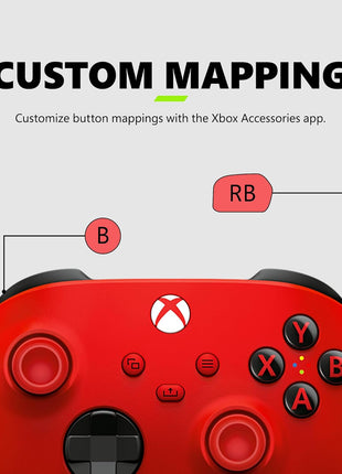 Xbox Wireless Gaming Controller (2025)  - Pulse Red  - Play on Xbox, Windows, Android, iOS, FireTV Sticks, Smart TVs, VR Headsets