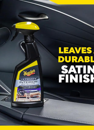 Meguiar's G16216 Ultimate Interior Detailer, Protects Interior Surfaces from Dirt and Grime, Leaves Your Surfaces Protected from UV Rays and Giving It a Lasting Finish, 15.2 Oz Spray Bottle