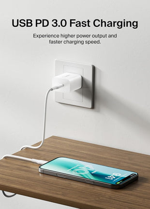 Belkin 20W Compact USB C Charger Block, Fast Charging for Travel | iPhone Charger Fast Charging, iPhone 17, Samsung Galaxy S25, Google Pixel 10, iPad, AirPods, Apple Watch