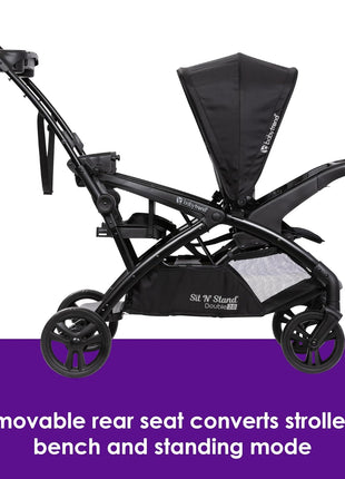 Baby Trend Sit N' Stand® Double 2.0 Stroller, Madrid Black
