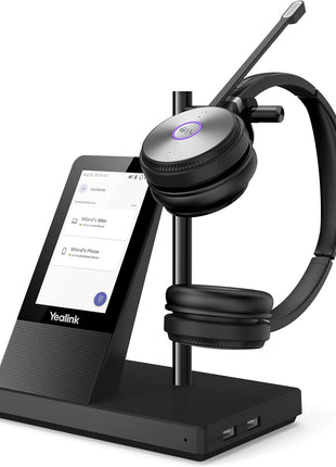 Yealink WH66 Dual Teams Wireless Noise Canceling Headset - Headset Works with USB Enabled Computers, Desk Phones and Softphones Also Connects to Cell Phones with Bluetooth.