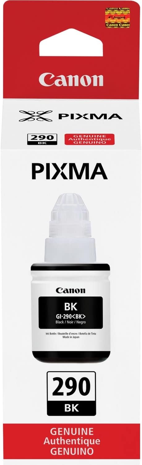 Canon GI-290 Genuine Black Ink Tank, Compatible with Megatank G4200, G3200, G2200, G1200, and G4210 Printers