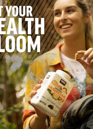 Force Factor Modern Mushrooms Soft Chews, Mushroom Supplement | with Lions Mane, Turkey Tail & Cordyceps to Support Energy, Focus & Digestion, Cinnamon Roll, 120 Soft Chews, 2-Pack