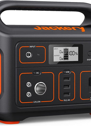 Jackery Portable Power Station Explorer 500, 518Wh Outdoor Solar Generator Mobile Lithium Battery Pack with 110V/500W AC Outlet for Home Use, Emergency Backup,Road Trip Camping (Solar Panel Optional)