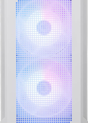 MSI MPG Velox 300R Airflow PZ White - Mid-Tower Gaming PC Case - Tempered Glass Side Panel - 2 x 160 mm Dual Layer Blades Fans - Liquid Cooling Support up to 360mm Radiator - Mesh Panel for Airflow