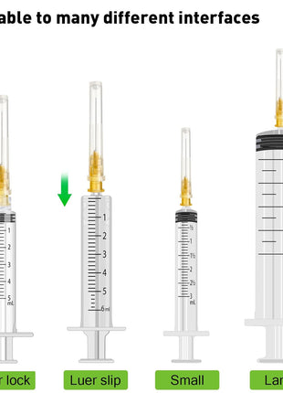 100Pack 25Ga 1 inch Needles(25mm) Luer Lock Lab Dispensing Accessories for Measuring,Refilling Inks