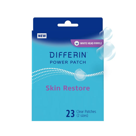 Differin Power Pimple Patches, Hydrocolloid Acne Treatment, 23 ct | Whitehead Acne Spot Treatment, Absorbs Pus, Niacinamide + Zinc Hyaluronate, 4-In-1 Hydrotech Formula, Pimple Patches For Face