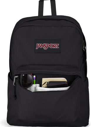 JanSport SuperBreak Plus Backpack with Padded 15-inch Laptop Sleeve and Integrated Bottle Pocket - Spacious and Durable Daypack for Work and Travel - Black