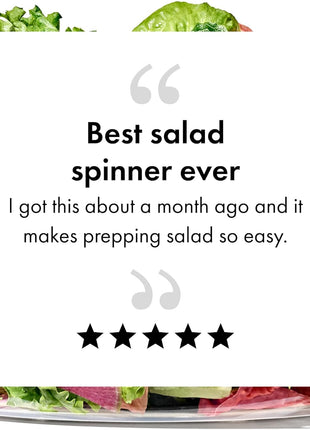 OxO Good Grips Salad Spinner | Lettuce Spinner | Fruit Washer | Fruit Washing Bowl with Strainer | Vegetable Cleaner | Salad Cleaner | Lettuce Washer | 6.22 Quart Capacity