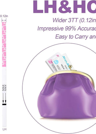 MomMed Ovulation Test Strips, Ovulation and Pregnancy Tests (LH50-HCG20), Includes 50 Ovulation Tests and 20 Pregnancy Tests with 70 Urine Cups, Accurately Track Ovulation and Detect Early Pregnancy