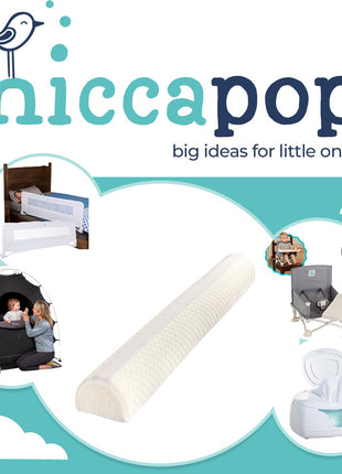 Hiccapop 1-Pack, Foam Bed Bumper for Toddlers, Foam Bed Rail for Toddlers