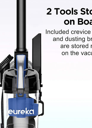 Eureka NEU10AE5 Powerful Bagless Upright Vacuum Cleaner Carpet and Floor, AirSpeed Ultra Lightweight Vacuum Cleaner, w/ Replacement Filter, Blue