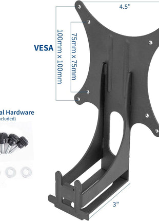 VIVO Quick Attach VESA Adapter Plate Mounting Bracket Designed for Compatible Acer and Viewsonic Monitors, R240HY bidx, SB220Q, RT240Y, R221Q, RT270, G227HQL, VX2276-smhd and More, Black, MOUNT-AR240H