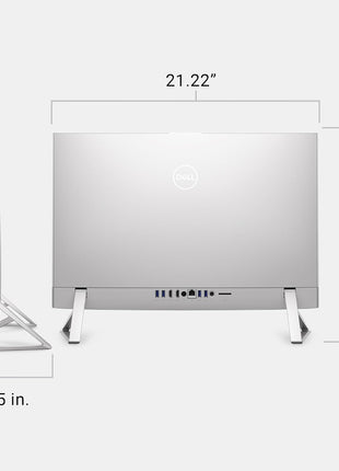Dell 23.8" All-in-One Desktop, FHD, Intel Core 3 100U, Windows 11 Home | Intel Graphics, 512GB SSD, 8GB, Wi‐Fi 6E, Bluetooth, Keyboard & Mouse, Dolby Atmos Speakers, EC24250