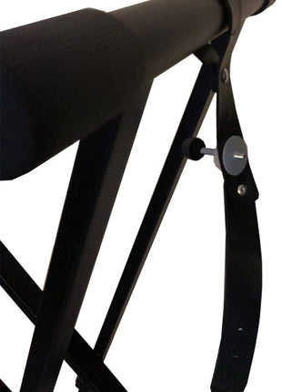 RockJam Xfinity Double X Keyboard Stand, Pre-Assembled & Adjustable | Pre-assembled double X keyboard stand with safety lock and straps for full size digital pianos, lessons and stage