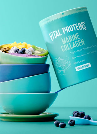 Vital Proteins Marine Collagen Peptides Powder Supplement, 7.8oz | Marine Collagen Peptides, Supports Hair Skin Nails & Joints, Hydrolyzed Collagen, 12g Per Serving