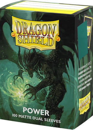 Dragon Shield | Matte Dual Standard Size Card Sleeves | 100 CT - Smooth & Tough Premium TCG Sleeves - Compatible with Pokemon, Flesh & Blood, One Piece & Magic The Gathering | Power