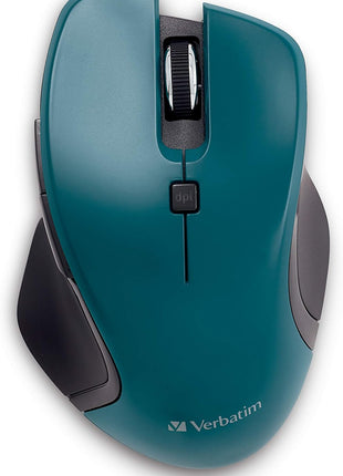 Verbatim USB-C Wireless Blue LED Mouse, Teal, 2.4GHz