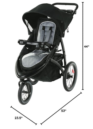 Graco FastAction Jogger LX Stroller - Drive, Convenient One-Hand Fold, ICS Compatible, Ideal for Parents on the Go