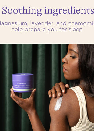 Lansinoh Magnesium Bedtime Butter Body Lotion for Pregnant Moms, Calm Magnesium Lotion for Aching Muscles, Lotion for Women & Soothing Massage, Promote Relaxation, Help Ease Cramps, 7 oz.