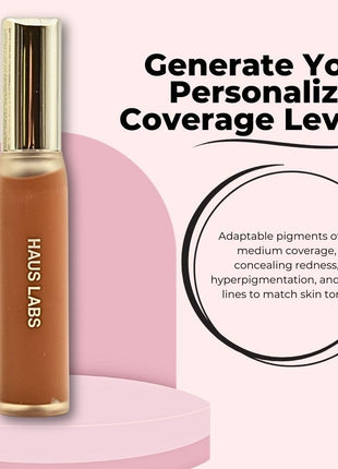 Haus Labs Triclone Skin Tech Hydrating Concealer 43 Medium Deep Golden Yellow Olive Undertones – Brightening, Crease-Resistant, Arnica-Infused