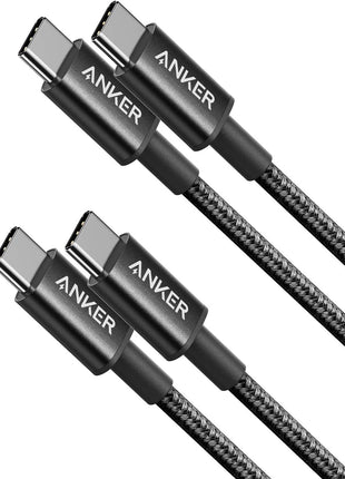 Anker USB C to USB C Cable, Type-C 60W Fast Charging Cable (3FT, 2Pack) for iPhone 16 Series, iPad mini 6 and More (Black)